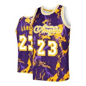 Los Angeles Lakers LeBron James #23 Stitched Basketball Jersey  Men's